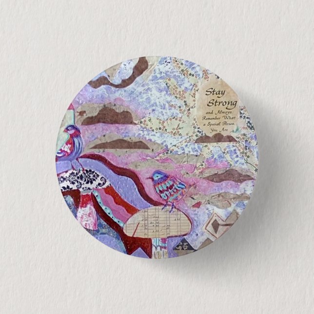Art button, art pin, button, pin, accessories button (Front)