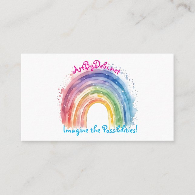 Art By Debi, Business Card (Front)