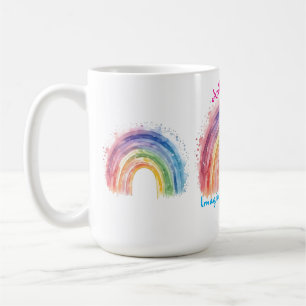 Art By Debi, Rainbow Coffee Mug