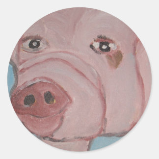 art by eric ginsburg classic round sticker