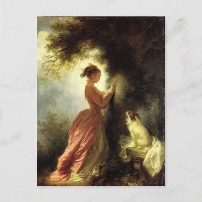 Art by Fragonard Postcard (Front)