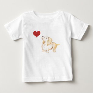 "Art by Heather" love Dachshund childs tshirt