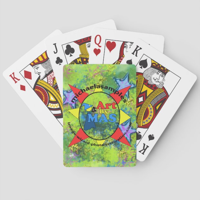 Art By MAS logo on playing cards (Back)