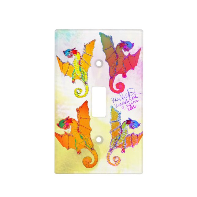 Art by Micheal Dragon Light Switch Cover (Front)