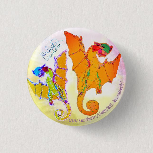 Art by Micheal Dragon Pin (Front)