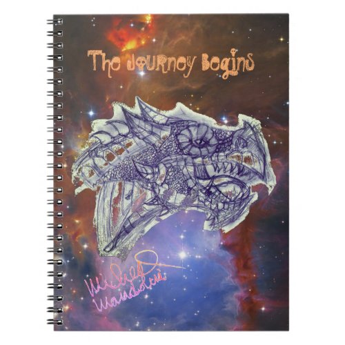 Art by Micheal The Journey Begins notebook 