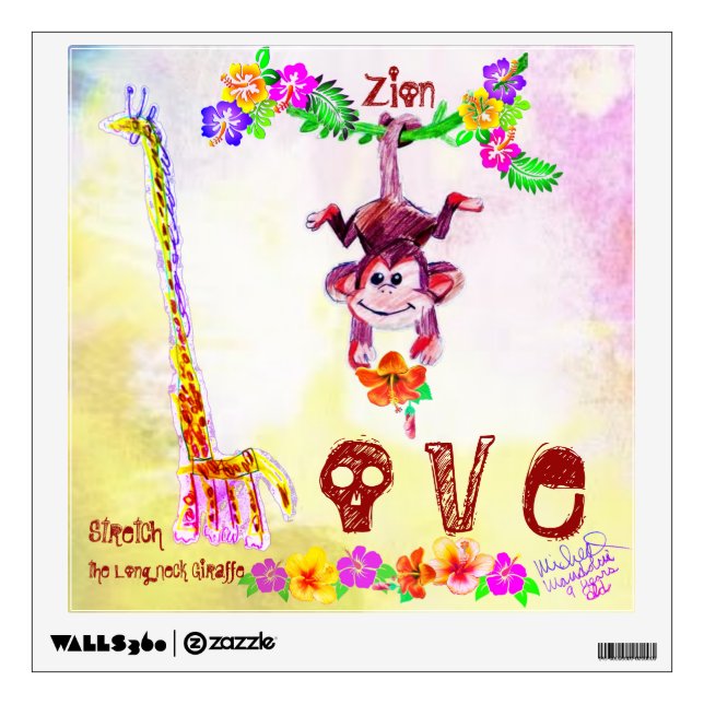 Art by Micheal Zion & Stretch Wall Decal (Front)