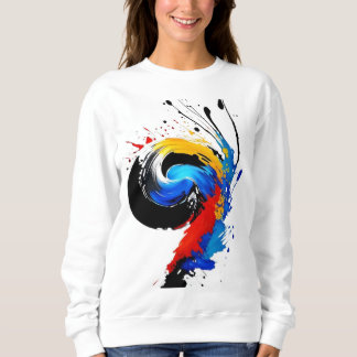 art by multi-color sweatshirt