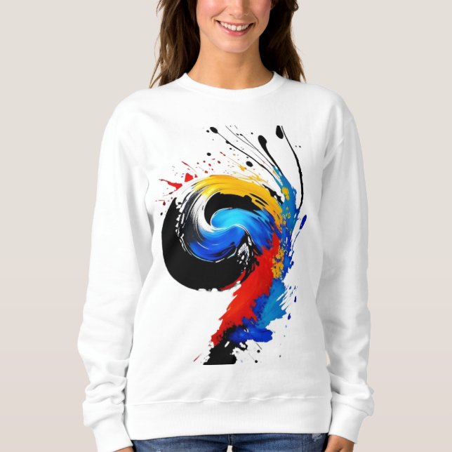 art by multi-color sweatshirt (Front)