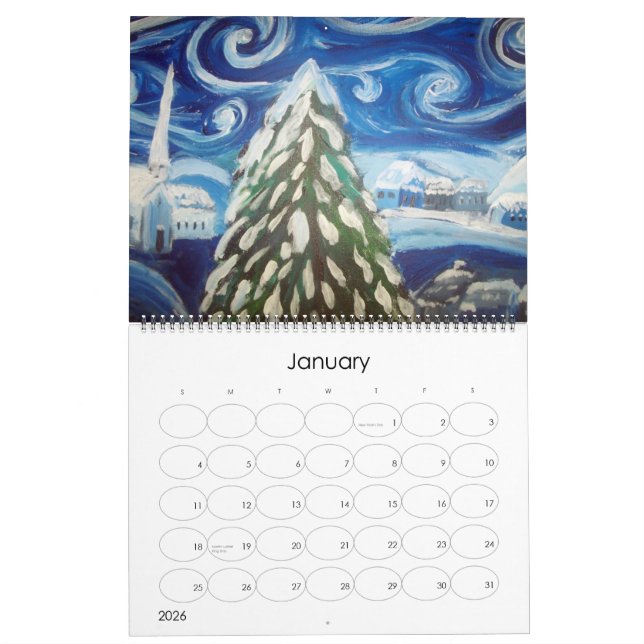 Art Calendar (Jan 2026)