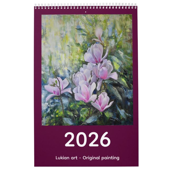 Art Calendar 2026 by Lukian – A Year in Color (Cover)
