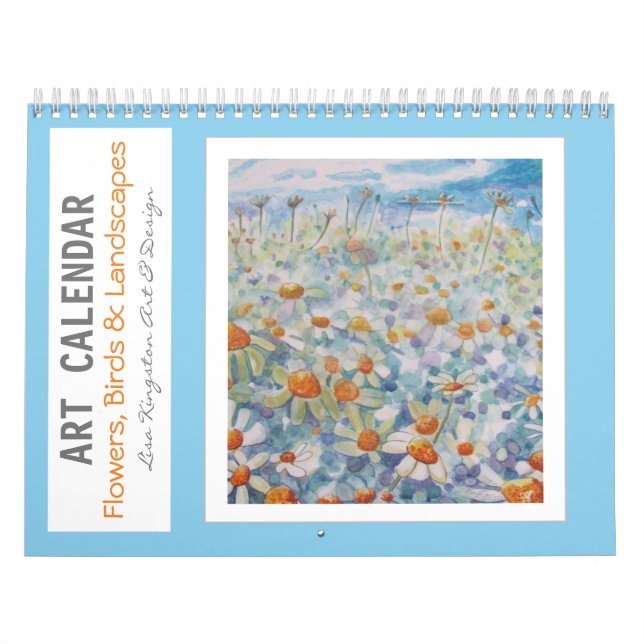 Art Calendar Flowers Birds and Landscapes (Cover)