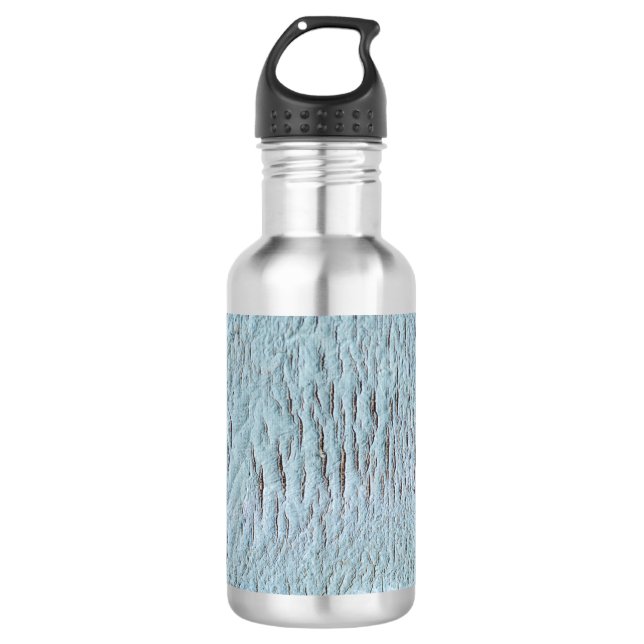 Art canvas blue texture stainless steel water bottle (Front)