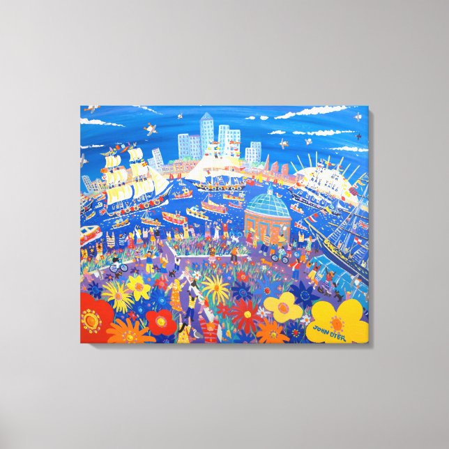 Art Canvas Print: Tall Ships at Greenwich London (Front)