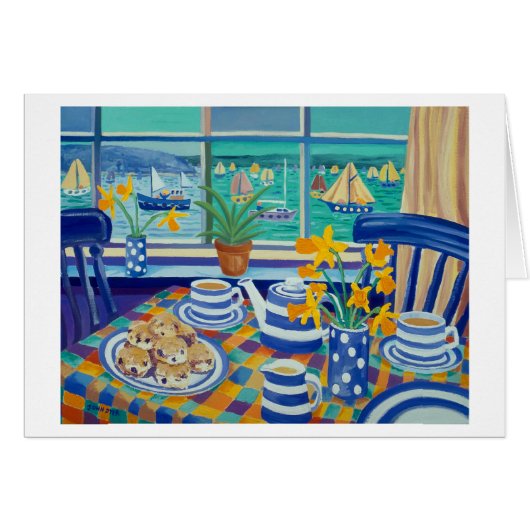 Art Card: Cornish Teatime ( Cornish Blue ) (Front Horizontal)