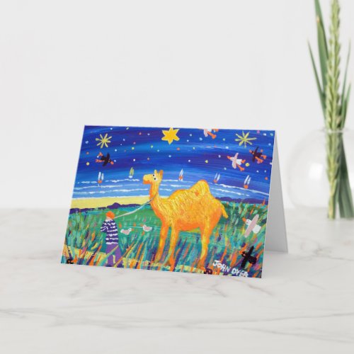 Art Card Humpy Cornish Camel Christmas Card