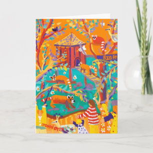 Art Card: Relaxing Red Pandas Card