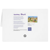 Art Card: The Old Town, Vaison La Romaine (Back Horizontal)