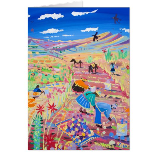 Art Card: The Potato Harvest, Amaru, Peru Cards (Front)