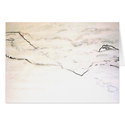 Art cards simple mountain scketch (Front Horizontal)