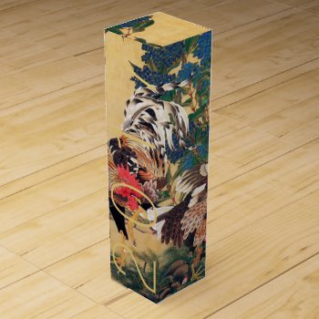 Art Chinese Rooster Year 2017 Custom Wine Gift B Wine Box by 2017_Year_of_Rooster at Zazzle