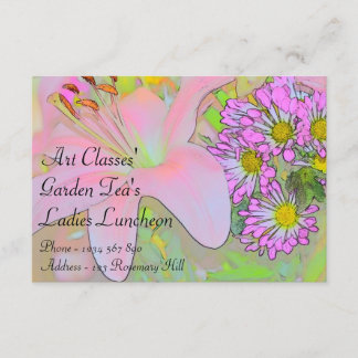 Art Classes Ladies Luncheon Garden Tea's Invitation