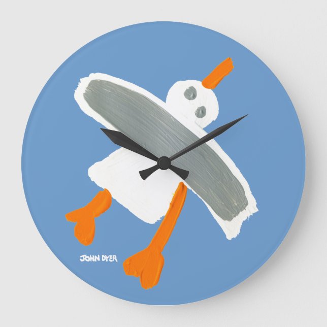 Art Clock: John Dyer Seagull Large Clock (Front)