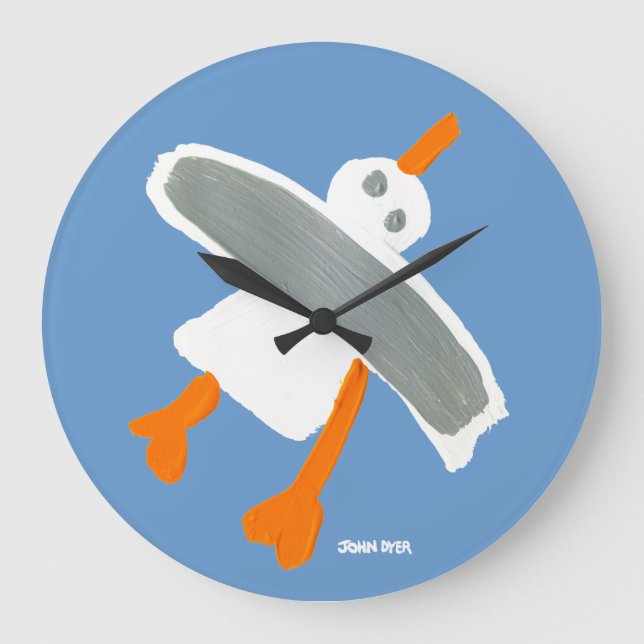 Art Clock: John Dyer Seagull Large Clock (Front)