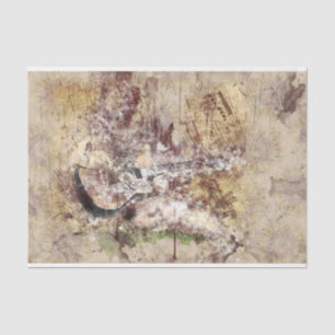 Art Collage Guitar Music 33 Decoupage Tissue Paper