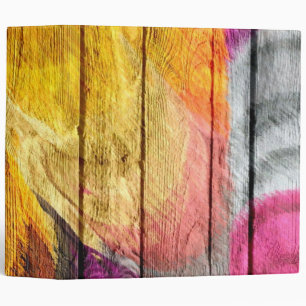 Art Color Acrylic Painting on Wood #2 Binder