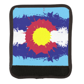 Art Colorado flag paint splatter luggage handle Wrap