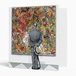 Art Connoisseur by Norman Rockwell 3 Ring Binder
