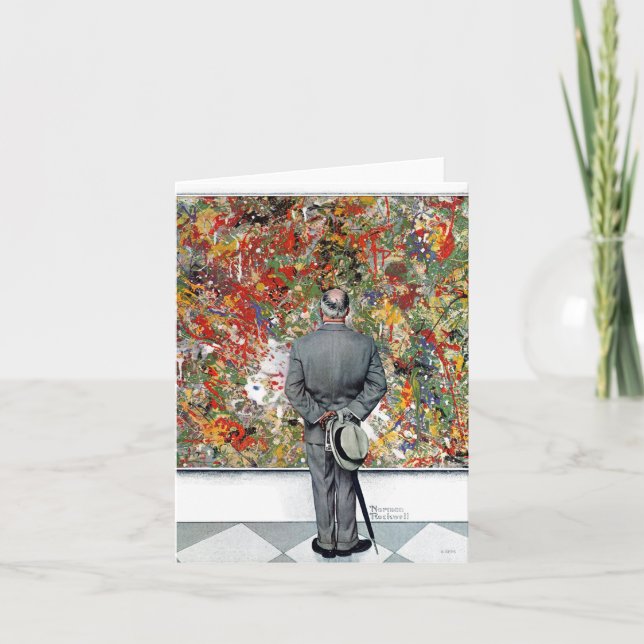 Art Connoisseur by Norman Rockwell Card (Front)