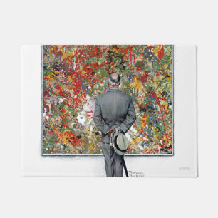 Art Connoisseur by Norman Rockwell Doormat