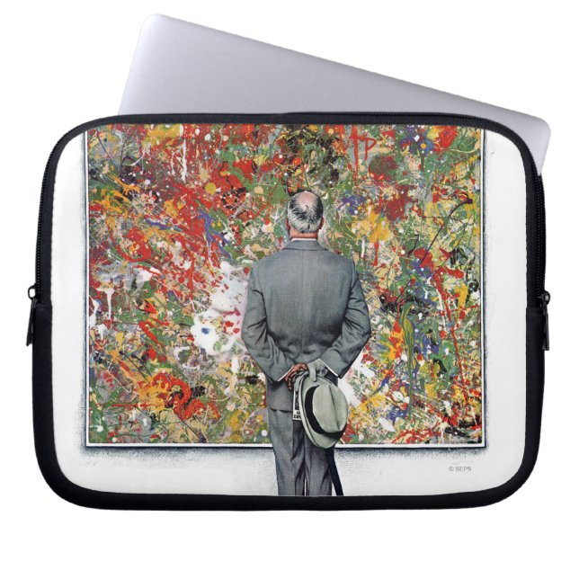 Art Connoisseur by Norman Rockwell Laptop Sleeve (Front)
