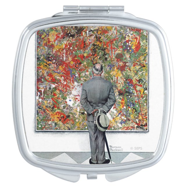 Art Connoisseur by Norman Rockwell Makeup Mirror (Front)