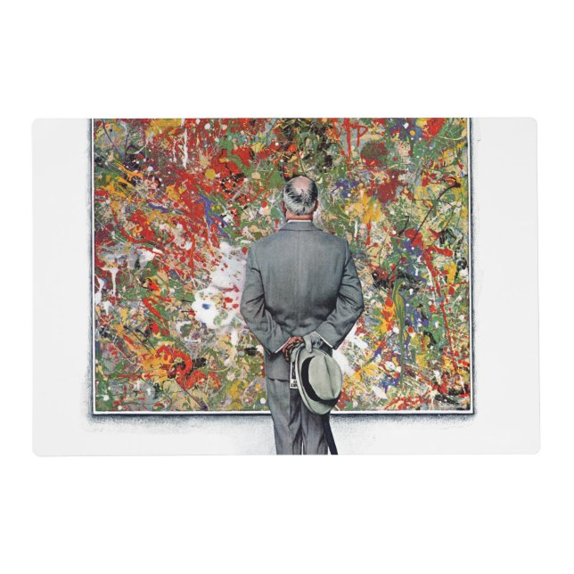 Art Connoisseur by Norman Rockwell Placemat (Front)