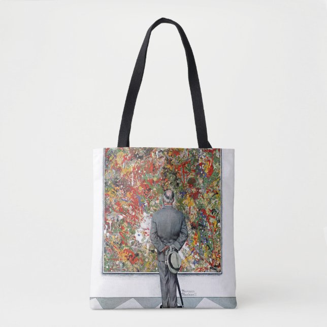 Art Connoisseur by Norman Rockwell Tote Bag (Front)