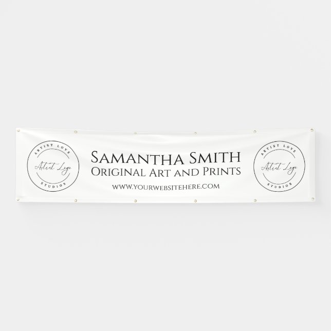 Art Craft Fair Tent Banner Custom Logo Valence (Horizontal)