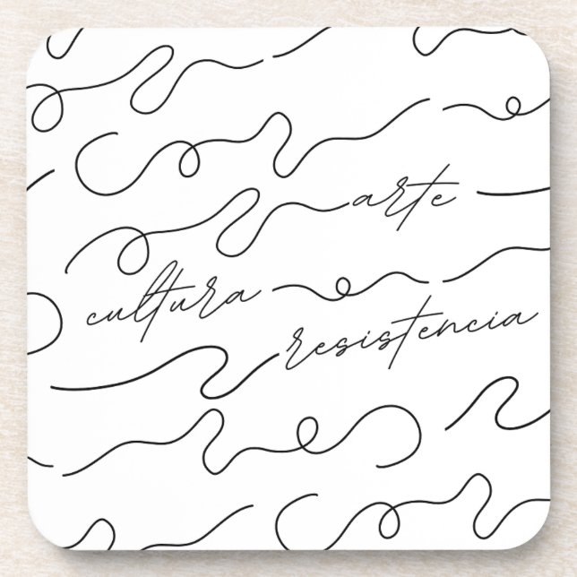 Art, Cultura, Resistencia Beverage Coaster (Front)