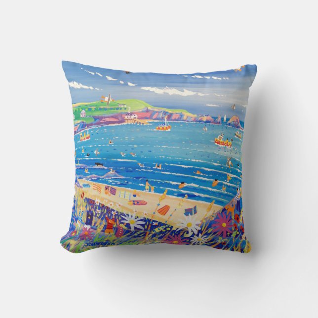 Art Cushion: Mother Ivey's Bay Cornwall Throw Pillow (Front)