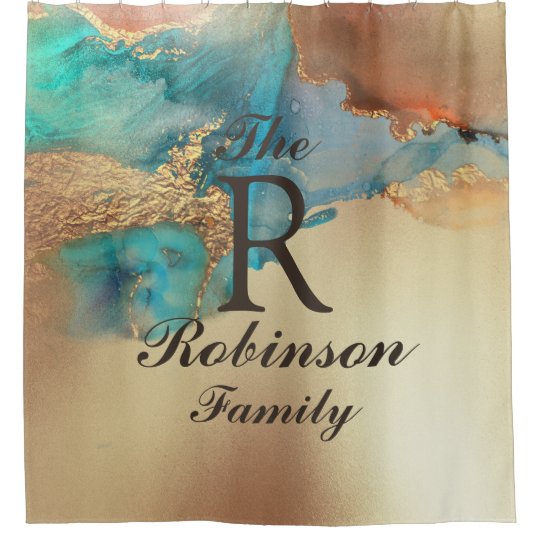 Art Custom Name Shower Curtain
