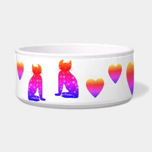 Art ,Cute Cat Clipart Bowl