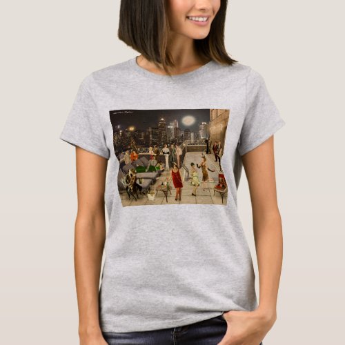 Art Decco Skyline T_Shirt