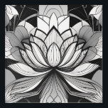Art Deco 12 x 12 Lotus Acrylic Wall Art<br><div class="desc">Perfect for the Art Deco lover!</div>