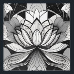 Art Deco 12 x 12 Lotus Acrylic Wall Art<br><div class="desc">Perfect for the Art Deco lover!</div>