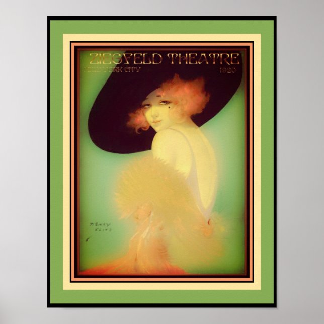 Art Deco 1920 Ziegfeld Theater Poster (Front)