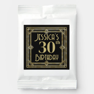 Art Deco 1920s Custom 30th or Any Age Birthday Margarita Drink Mix