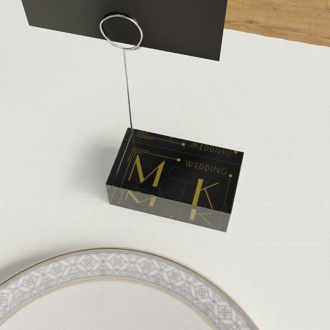 Art Deco 1920s Gatsby Wedding Table Card Holder (Creator Uploaded)