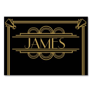 Art Deco 1920's Wedding Place Cards by TheArtyApples at Zazzle